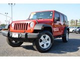 2007 Flame Red Jeep Wrangler Unlimited X 4x4 #76332999