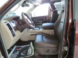 2013 Ram 1500 Laramie Longhorn Crew Cab Canyon Brown/Light Frost Beige Interior