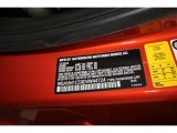 2013 X1 Color Code for Valencia Orange - Color Code: B44