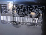 2011 LS Color Code for Smoky Granite Mica - Color Code: 1G0