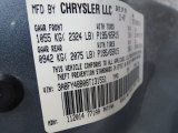 2008 PT Cruiser Color Code for Silver Steel Metallic - Color Code: PA4