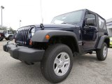 True Blue Pearl Jeep Wrangler in 2013