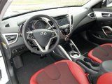 2012 Hyundai Veloster  Black/Red Interior