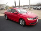 Tornado Red Volkswagen Jetta in 2011