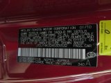 2010 Yaris Color Code for Absolutely Red - Color Code: 3P0