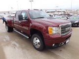 2013 Sonoma Red Metallic GMC Sierra 3500HD Denali Crew Cab 4x4 Dually #76456635