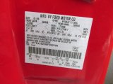 2008 F150 Color Code for Bright Red - Color Code: E4