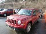 Deep Cherry Red Crystal Pearl Jeep Patriot in 2013