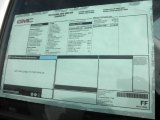 2013 GMC Sierra 3500HD Regular Cab 4x4 Chassis Window Sticker