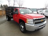 2013 Chevrolet Silverado 3500HD WT Regular Cab Stake Truck Front 3/4 View