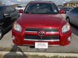 Barcelona Red Metallic Toyota RAV4 in 2009