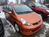 2007 Blaze Orange Metallic Honda Fit Sport #76500097