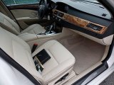 2008 BMW 5 Series 528i Sedan Cream Beige Dakota Leather Interior