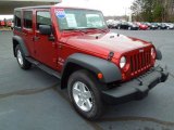 2009 Red Rock Crystal Pearl Jeep Wrangler Unlimited X 4x4 #76499825