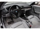2010 BMW 1 Series 128i Coupe Gray Boston Leather Interior