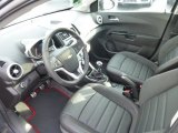 2013 Chevrolet Sonic RS Hatch RS Jet Black Leather/Microfiber Interior