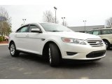 White Suede Metallic Ford Taurus in 2010