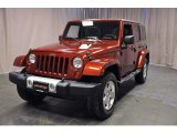 2010 Red Rock Crystal Pearl Jeep Wrangler Unlimited Sahara 4x4 #76499344