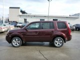 2013 Dark Cherry Pearl Honda Pilot EX-L 4WD #76499886