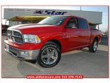 2010 Flame Red Dodge Ram 1500 Lone Star Crew Cab #76499746