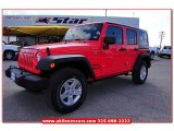 2013 Rock Lobster Red Jeep Wrangler Unlimited Sport S 4x4 #76499740