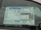 2013 Ford F150 XL Regular Cab Window Sticker