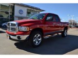 2005 Flame Red Dodge Ram 1500 SLT Quad Cab 4x4 #76564918