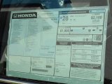 2013 Honda Accord Sport Sedan Window Sticker
