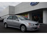 2005 Clear Silver Kia Spectra SX Sedan #76564757