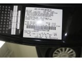 2009 Town Car Color Code for Black - Color Code: UA