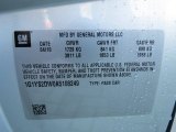 2010 Chevrolet Corvette Grand Sport Coupe Info Tag