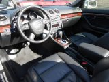 2008 Audi A4 3.2 quattro Cabriolet Black Interior