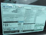 2013 Hyundai Genesis 3.8 Sedan Window Sticker