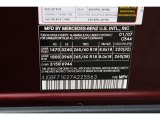 2007 GL Color Code for Barolo Red Metallic - Color Code: 544