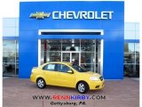 2008 Summer Yellow Chevrolet Aveo LS Sedan #76624501