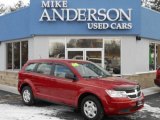 2009 Inferno Red Crystal Pearl Dodge Journey SE #76682488