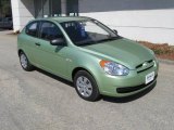 2008 Apple Green Hyundai Accent GS Coupe #7663334