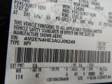 2010 Mountaineer Color Code for Black - Color Code: UA