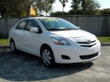 2007 Polar White Toyota Yaris Sedan #76740567