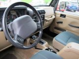 2002 Jeep Wrangler Sahara 4x4 Camel Beige/Dark Green Interior