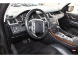 2008 Land Rover Range Rover Sport Supercharged Ebony Black Interior