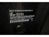 2013 7 Series Color Code for Dark Graphite Metallic II - Color Code: B90