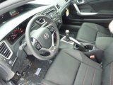 2013 Honda Civic Si Coupe Black Interior