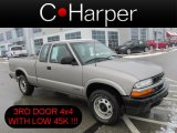 2002 Light Pewter Metallic Chevrolet S10 Extended Cab 4x4 #76803791