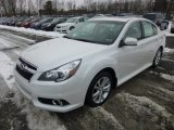 Satin White Pearl Subaru Legacy in 2013