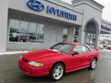 1998 Vermillion Red Ford Mustang GT Convertible #76873657