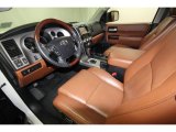 2011 Toyota Sequoia Platinum 4WD Red Rock Interior