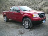 Redfire Metallic Ford F150 in 2008