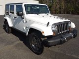 2013 Bright White Jeep Wrangler Unlimited Oscar Mike Freedom Edition 4x4 #76874099