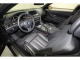 2012 BMW 6 Series 650i Convertible Black Nappa Leather Interior